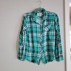 Justice LS Plaid Girls Sz. 20